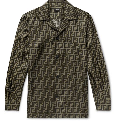 fendi pattern shirt|fendi factory outlet online.